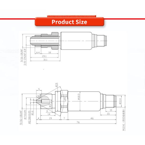 UBST-20H2Y 4-20mA 1-5V Hydrogen Pressure Transmitters For Various Applications
