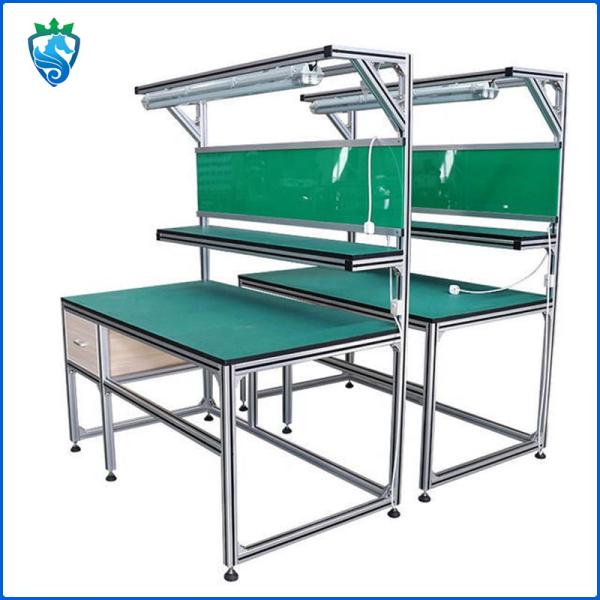 Aluminium Profile Workbench Industrial With Light Maintenance Packing Table Anti