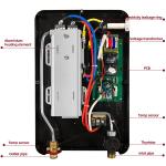 Household Bathroom Instant Water Heater Shower 8KW Wall Mounted