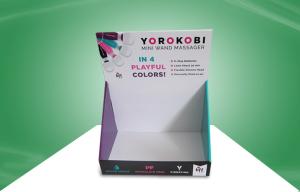 China Recyclable Cardboard Countertop Display Rack Foldable UV coating on sale