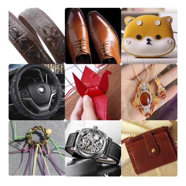 36g 0.55mm High Strength Cored Sewing Thread for Leather Sewing 80m Polyester Round Waxed Thread