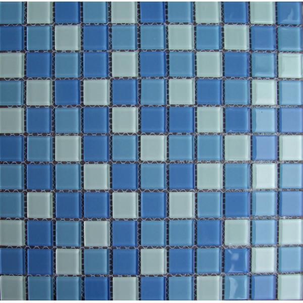 300x300mm mosaic tile outlet,crystal glass,swmming pool mosaic tiles, code blue