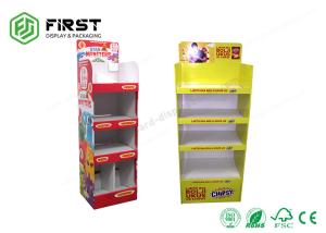 China Corrugated Paper Floor Standing Displays Foldable Carton Floor Stand on sale
