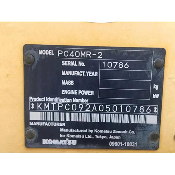 Well-maintained used mini komatsu pc40 excavator opened cabin pc 40 4 ton small digger for sale pc40mr