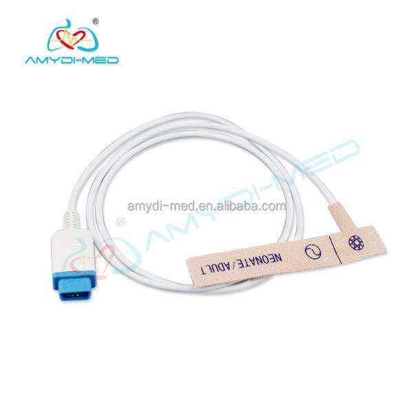 TPU Tube Materials Disposable Spo2 Sensor Datex Ohmeda TS-AF-25 TS-AF-10 Disposable Oximeter Sensor
