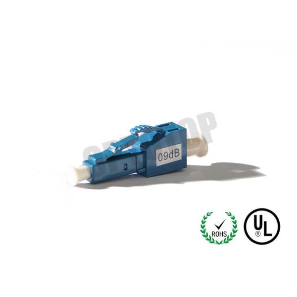 LC Bulkhead Attenuator 10dB Single Mode Fiber Attenuator , Fixed Optical Attenuator High Durability