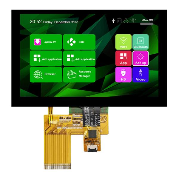 5.0-inch Color Capacitive Touch IPS TFT LCD/800x480 Full Viewing Angle TFT