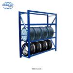 Heavy Duty Stacking Detachable Metal Tire Storage Rack Display Used Tire Racks