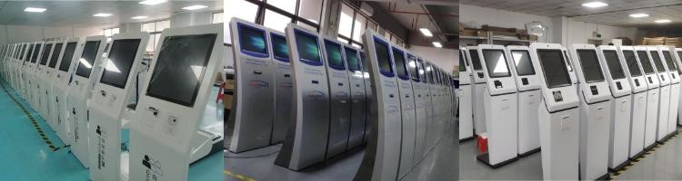 LCD Touch Screen Queue Management System Ticket Dispenser Machine With Multiple Languages Thermal Printing