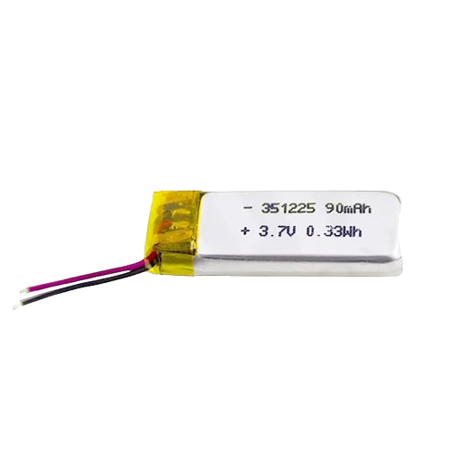 351225 Polymer Li-ion Battery 3.7V 90mAh Rechargeable Ultra Thin Li Polymer Battery