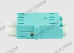 Multimode LC PC / UPC OM3 Aqua Fiber Optic Cable Adapter