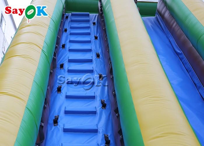 Large Multi Channel PVC Inflatable Bouncer Slide With Pool