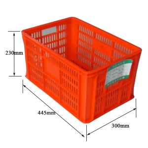 Wholesale Collapsible Vegetable Stackable Plastic Crate Red Stacking Crates Plastic from china suppliers