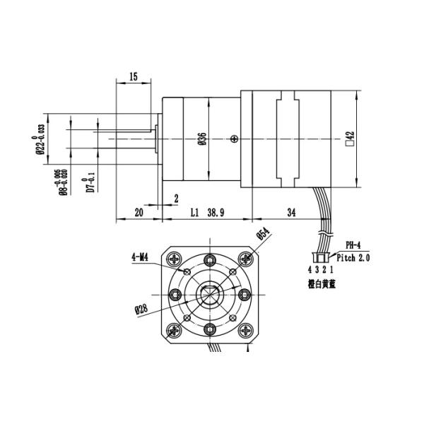 Hybrid Geared Stepper Motor 42mm Nema 17 High Torque Stepper Motor With Planetary Gear Reducer