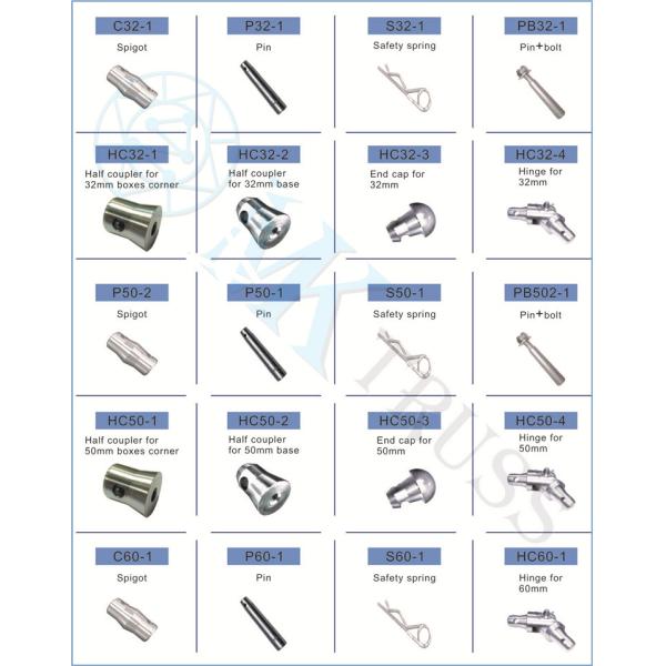 Aluminum Half Spigot with Pin Clip Enhance Your 290mm Alu Stage Lighting Truss Setup