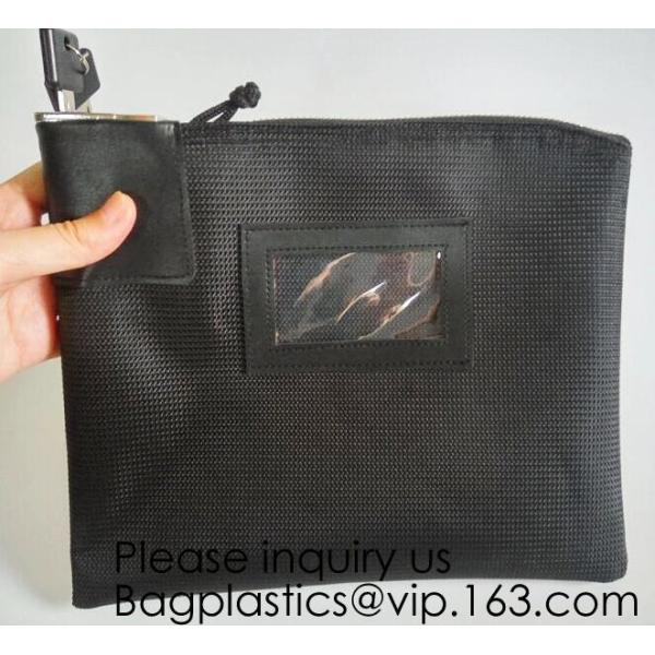 Locking Security Money Bag, Cash Bag,Bank Bag Canvas Keyed Security,Money Bag with Key Lock Keyed Security, security bag