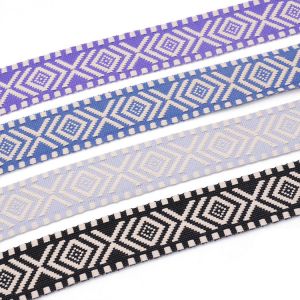 Home Textile 4cm Polyester Jacquard Ribbon Trim