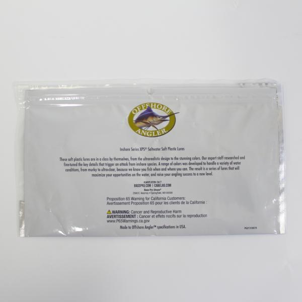 Glossy Surface Medium Rectangle Custom Zipper Bag Waterproof Free Samples