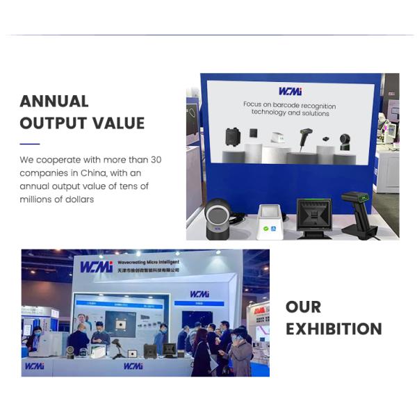 Good Quality QR Code Reader Desktop Barcode Scanner with HID Keyboard USB Virtual Serial Port for Supermarket