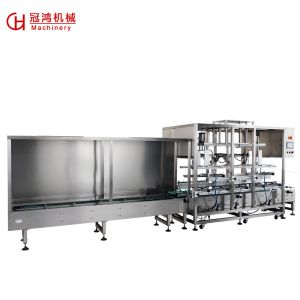 Buy cheap Press Plug Connection 5-Head High Speed Automatic 20L Paint Filling Machine for from wholesalers