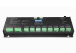 16bit 12V - 24V RGWB DMX Controller , Constant Voltage DMX512 LED Driver
