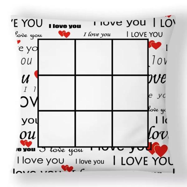 Printable Sublimation Cushions Blank Love Pillow Case For Valentine'S Gift