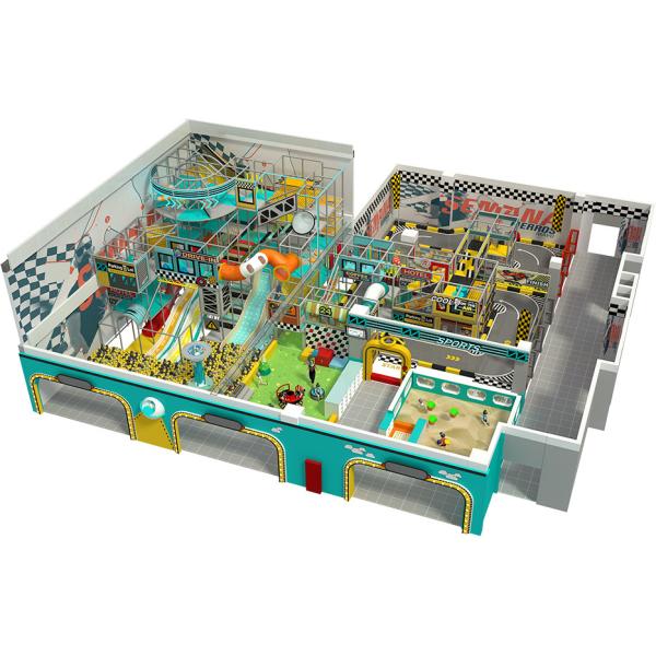 Custom Indoor Play Structure for Kids 2-12 Years with Safety Features