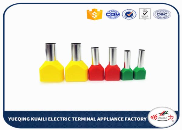 Quality Insulated twin cord end terminals Double line and pipe shape TE16-14 for sale