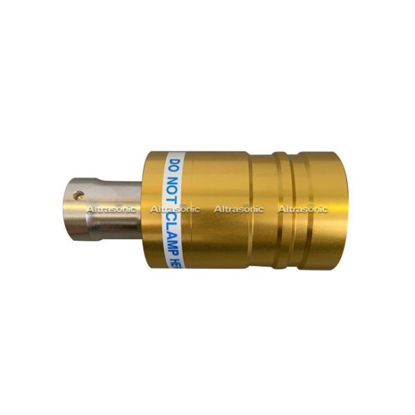 Wholesale Replacement 20Khz Branson803 Ultrasonic Converter / Ultrasonic Transducers With Golden Shell from china suppliers
