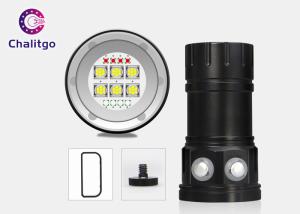China Underwater Ultra Bright LED Flashlight Diving Lamp 18000LM Button Switch on sale