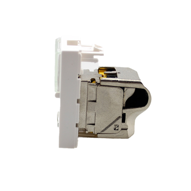 RJ45 FTP Zinc Alloy Cat6A Networking Keystone Jack Wall Coupler in Different Colors