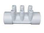 Spa And Pool PVC Plastic Water Manifold 2" slip x 2" slip x (6) , Hot Tub