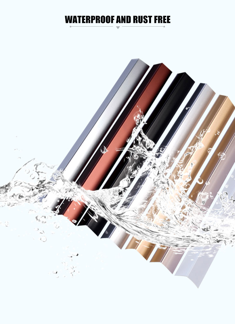 Decorative 304 316 430SS Stainless Steel Tile Trim Strip Mirror Finish PVD Coated