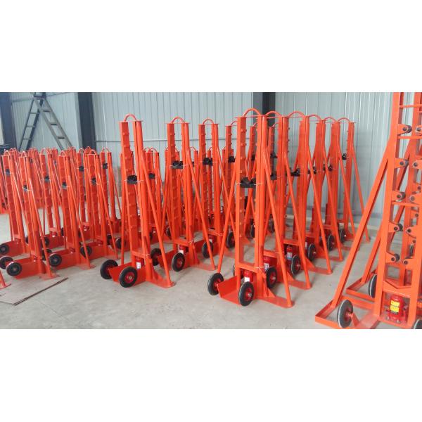 76MM Axis Bar Cable Drum Jacks / Hydraulic Drum Jack 5T Load Capacity