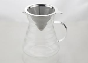 Wholesale Reusable Pour Over Drip Coffee Maker , Glass Cone Coffee Maker Eco - Friendly from china suppliers