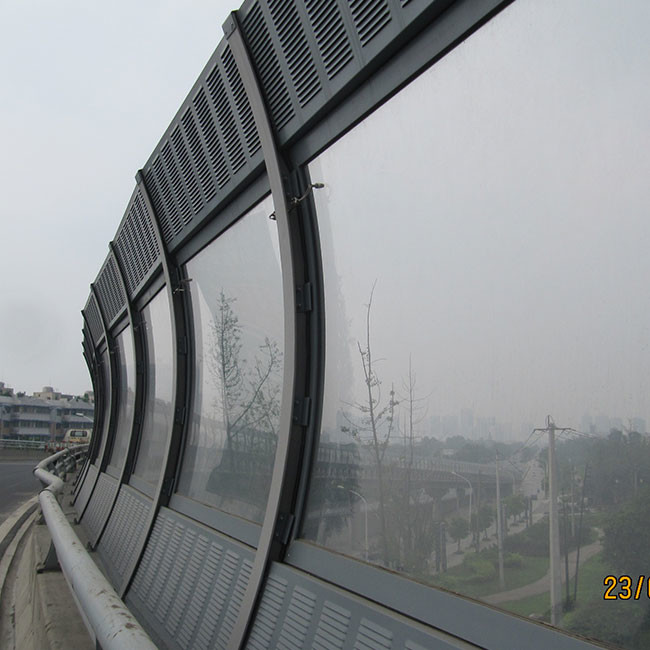 Highway Sound Reduction Transparent Noise Barrier For Road