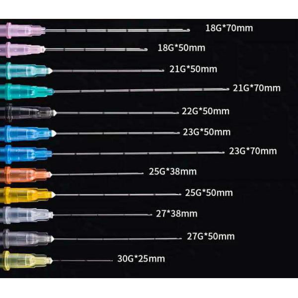 Wrinkle Injection 18G 70mm Cannula Piercing Needles For Hyaluronic Acid Filler