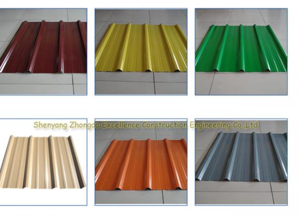 Sound Insulation Corrugated Metal Roofing Colour Coated Steel Roofing Sheets