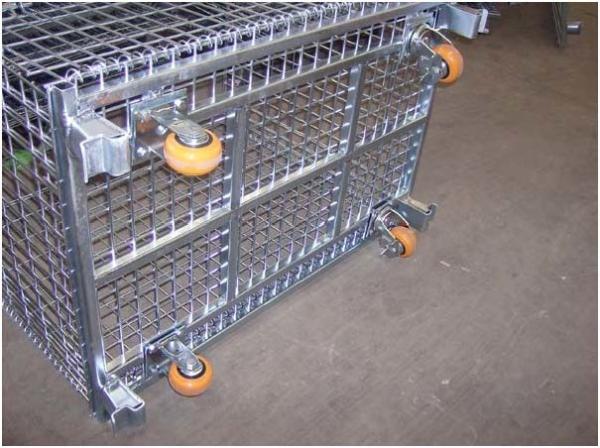 Quality Heavyweight Loads Wire Folding Bulk Containers For Warehouse Storage And Handling for sale