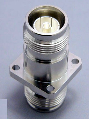 4.3-10 adapter 4.3-10 female to 4.3-10 female with panel mount high quality all brass 50ohm