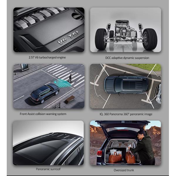 2023 VW Teramont Car Fuel Pump Best Seller Used SUV in with TPMS Maximum Power of 100-150Ps Petrol Engine and LED Lights