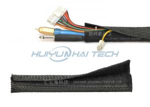 Wholesale Electrical Insulation Velcro Cable Sleeve Black Color Abrasion Resistance from china suppliers
