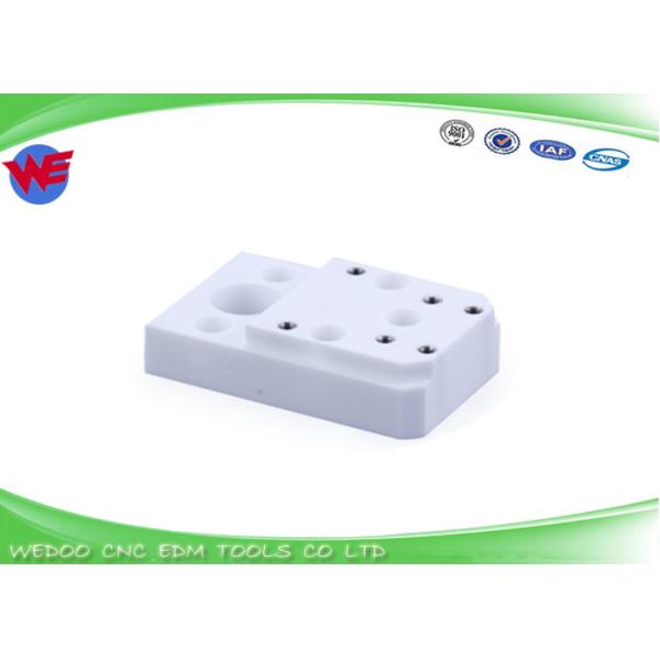 Lower Chmer EDM Machine Parts Ceramic Isolator Plate White Color CH304