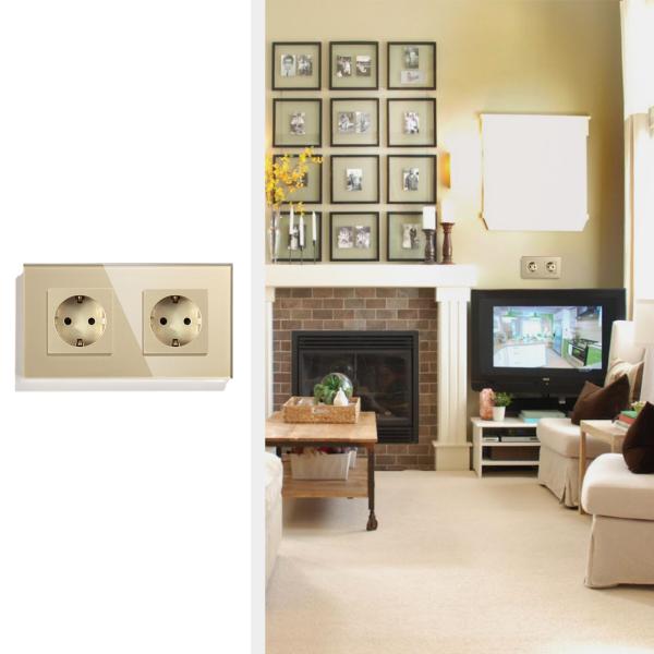 2.4 GHz WiFi EU Smart Power Outlet In Wall Works With Amazon Alexa Google Home Requires