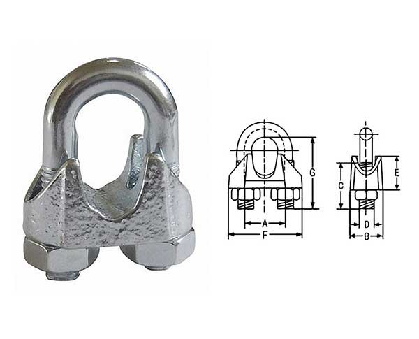 Wholesale JTR-RC01 Din741 Galv Malleable Wire Rope Clips from china suppliers