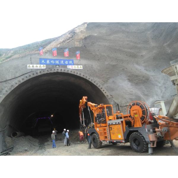 Minimum Impact Robotic Shotcrete Machine 0~20km/H Travelling Speed