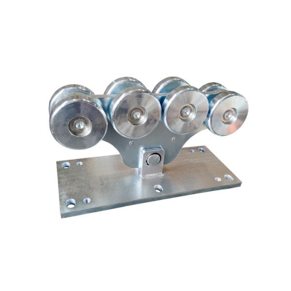 Zinc Silver Automatic Cantilever Sliding Door Roller Carriage With 8 Wheels 113mm