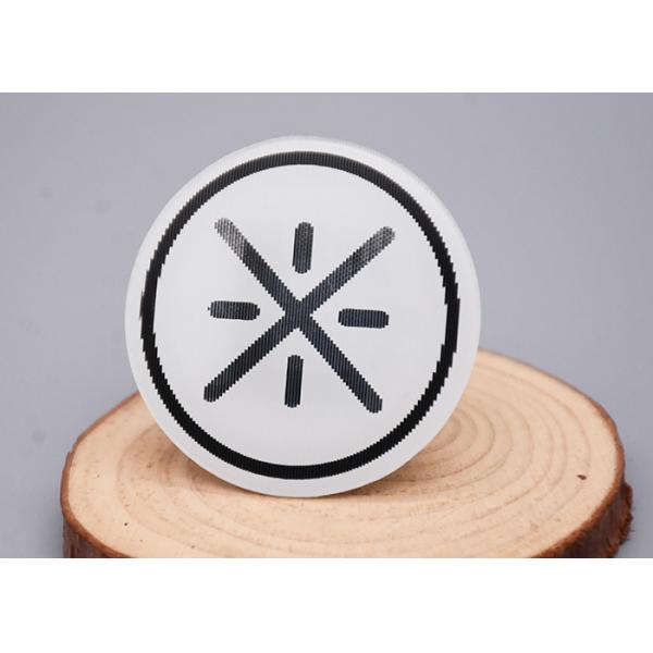 Silicone Rubber Backing, Printed With A Black Reflective Logo,For Clothing