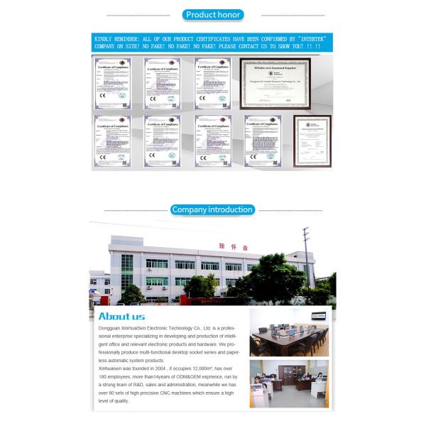 Flush Multimedia USB Desktop Usb Socket Embedded Box
