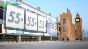 Wholesale P8 P6 Transparent Flexible LED Display Wall Building Fixed Operating Long Time from china suppliers